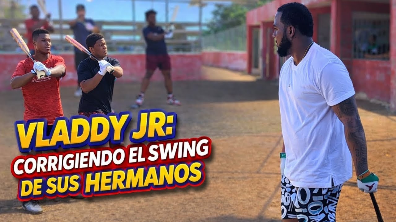 Vladdy Jr. - El Instructor De Bateo De Sus Hermanos Menores. 