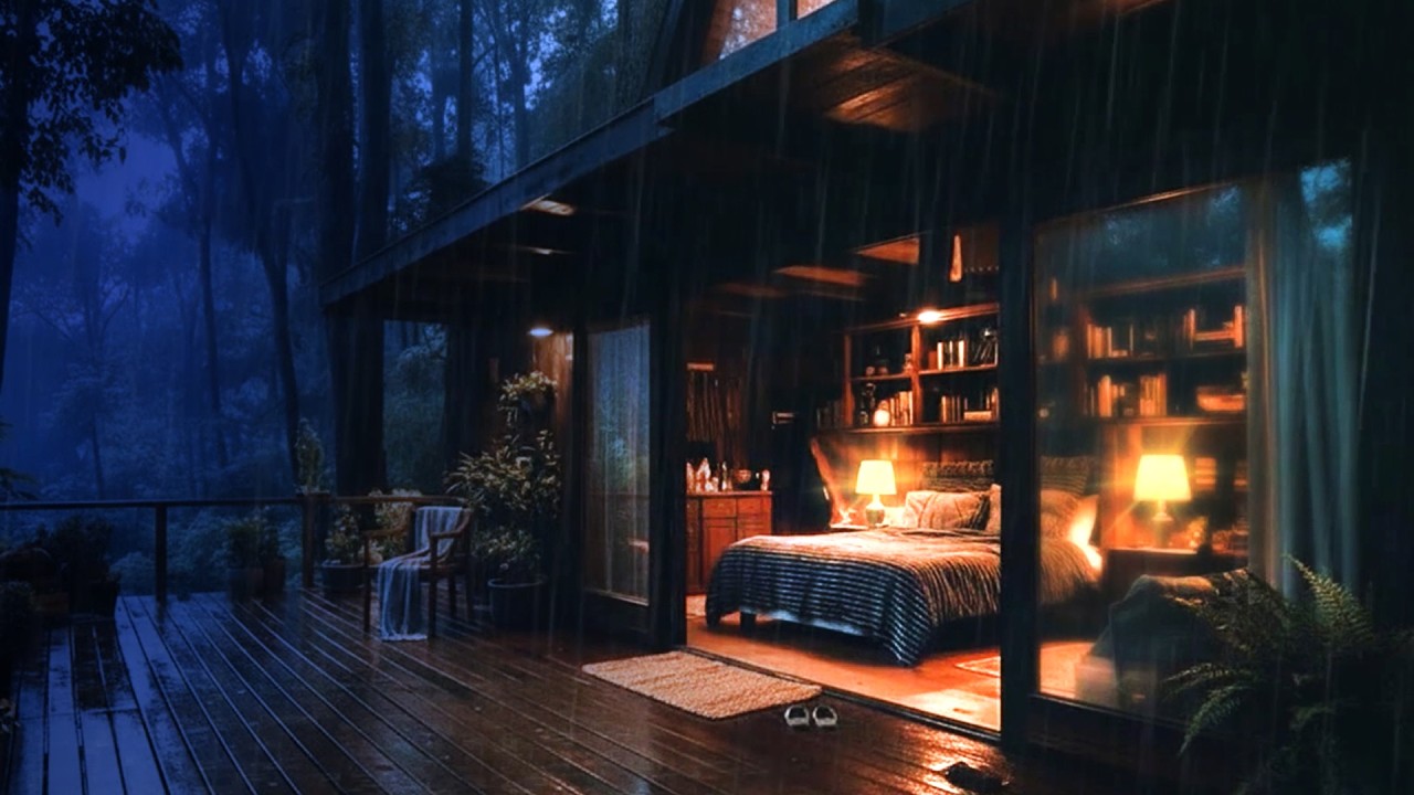 It’s Raining All Night in This Cozy Warm Cabin… (Rain Sounds for Sleep)
