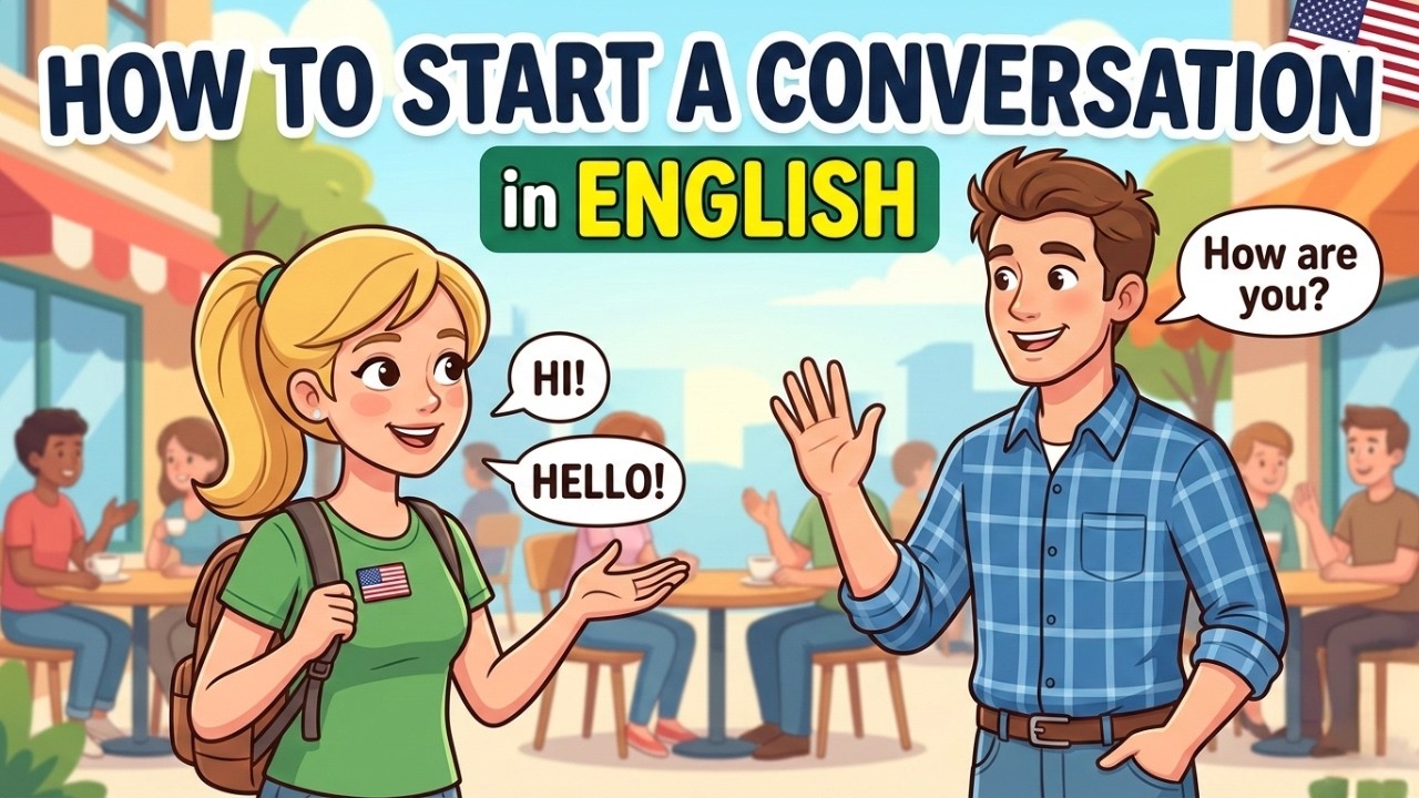 How to Start a Conversation in English | Daily English Practice (A2–B1) | English Listening Practice