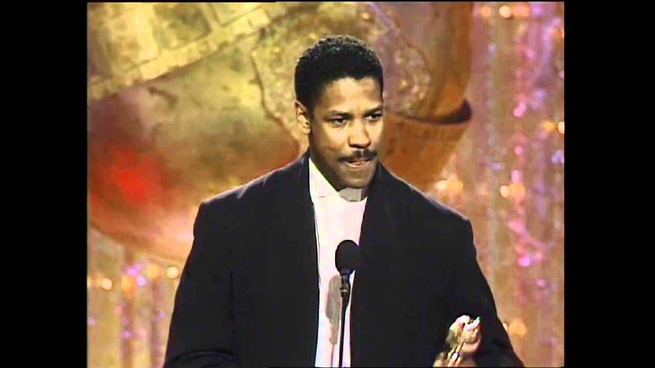 Denzel Washington Wins Best Supporting Actor - Golden Globes 1990