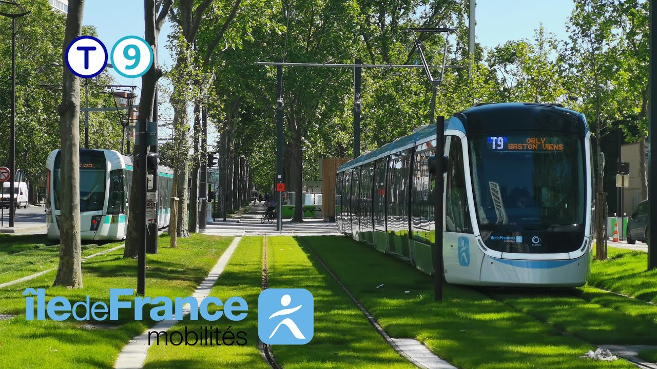 [Tram Cab Ride] Ligne 9 du tramway d'Île-de-France / Porte de Choisy ➡ Orly-Gaston Viens