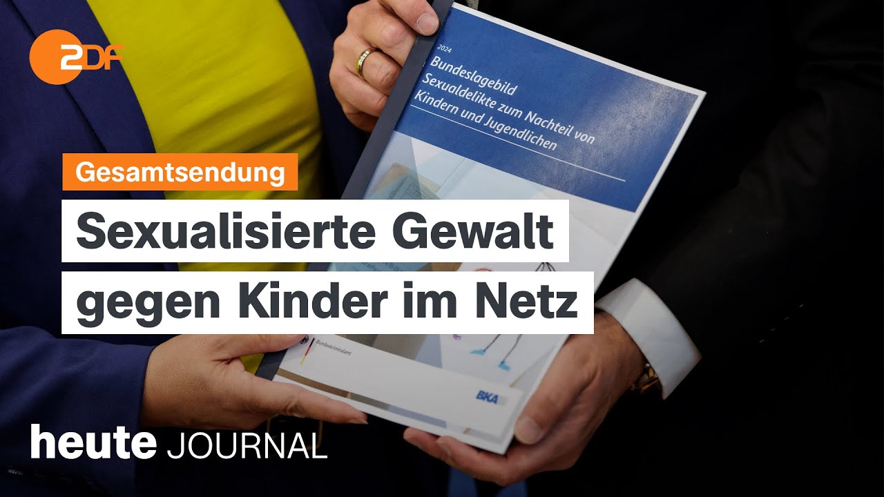 heute journal vom 21.08.2025 Sexuelle Gewalt gegen Kinder im Netz, Nord-Stream-Sprengung, US-Zölle