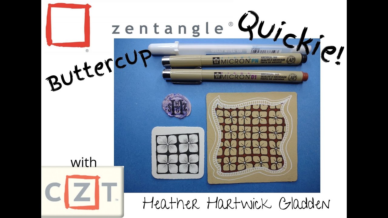 Zentangle® Quickie: Buttercup
