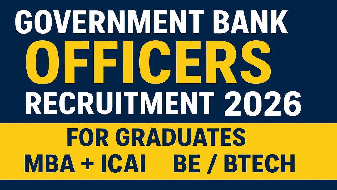 UCO Bank Recruitment 2026 for 173 Specialist Officers | new bank recruitment 2026 for graduates