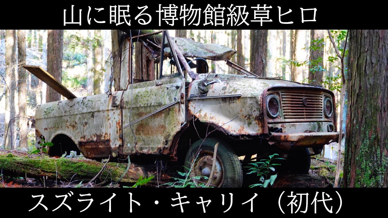 地元民でも知らない？山に眠る『博物館級草ヒロ』スズライト・キャリイ
