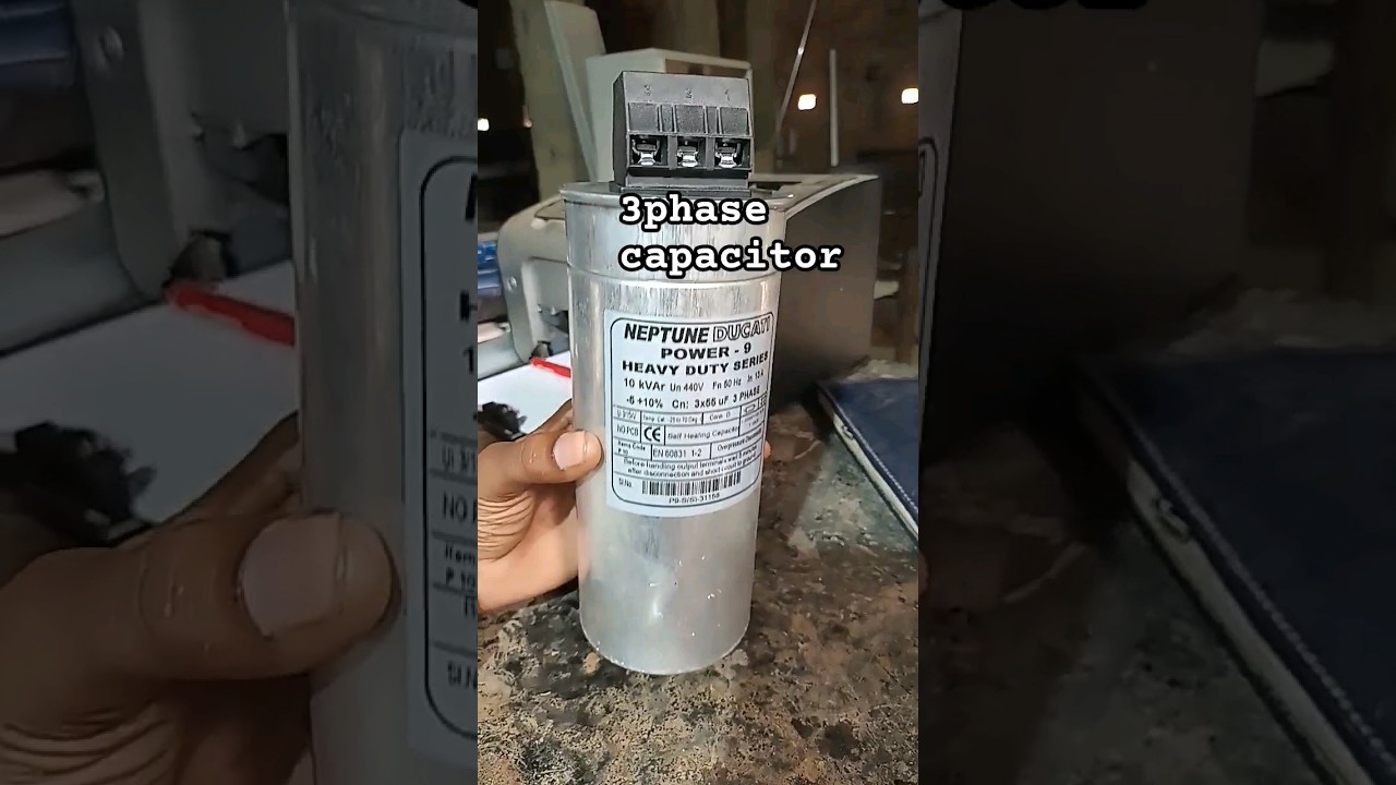 3phase 10kvar power capacitor #electrical #capacitor #electrician