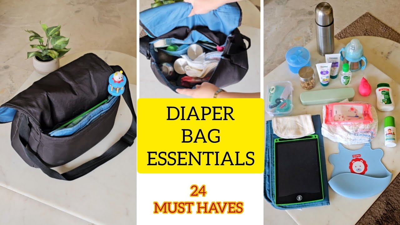 Diaper bag essentials | What is inside a baby's diaper bag #travel #newmom #baby