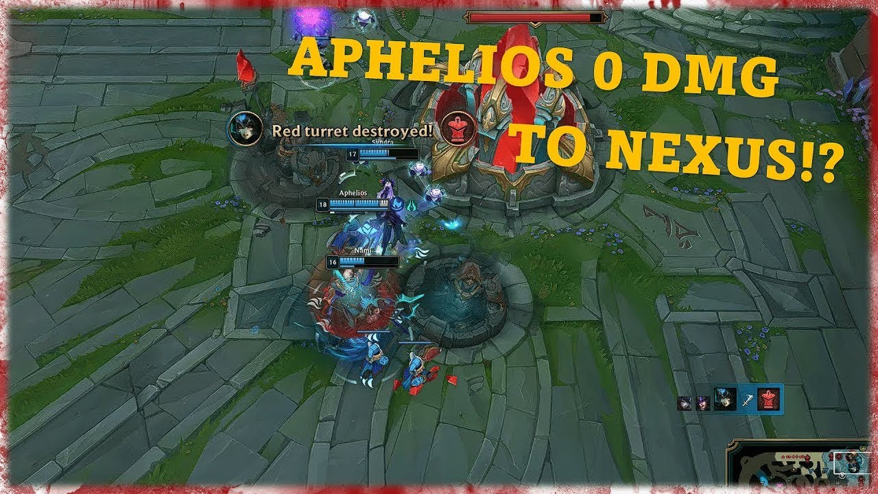 | New Aphelios Bug | Riot didn't allow me to hit the Nexus so I lost the game...