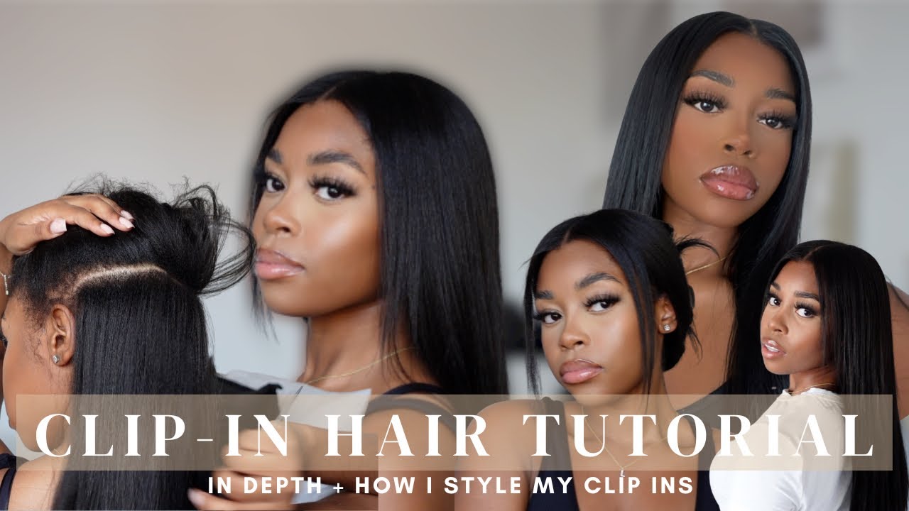 How I install my clip in hair extensions In depth tutorial with 4 hairstyles ft CurlsQueen