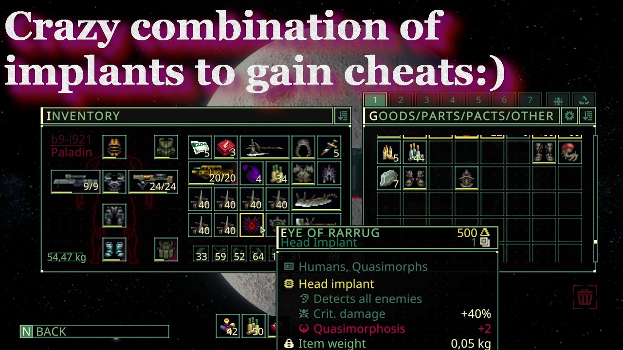 Quasimorph 1.0 -Demon Baron farming - How to craft pacts - Best pact for endgame -Best quasi implant