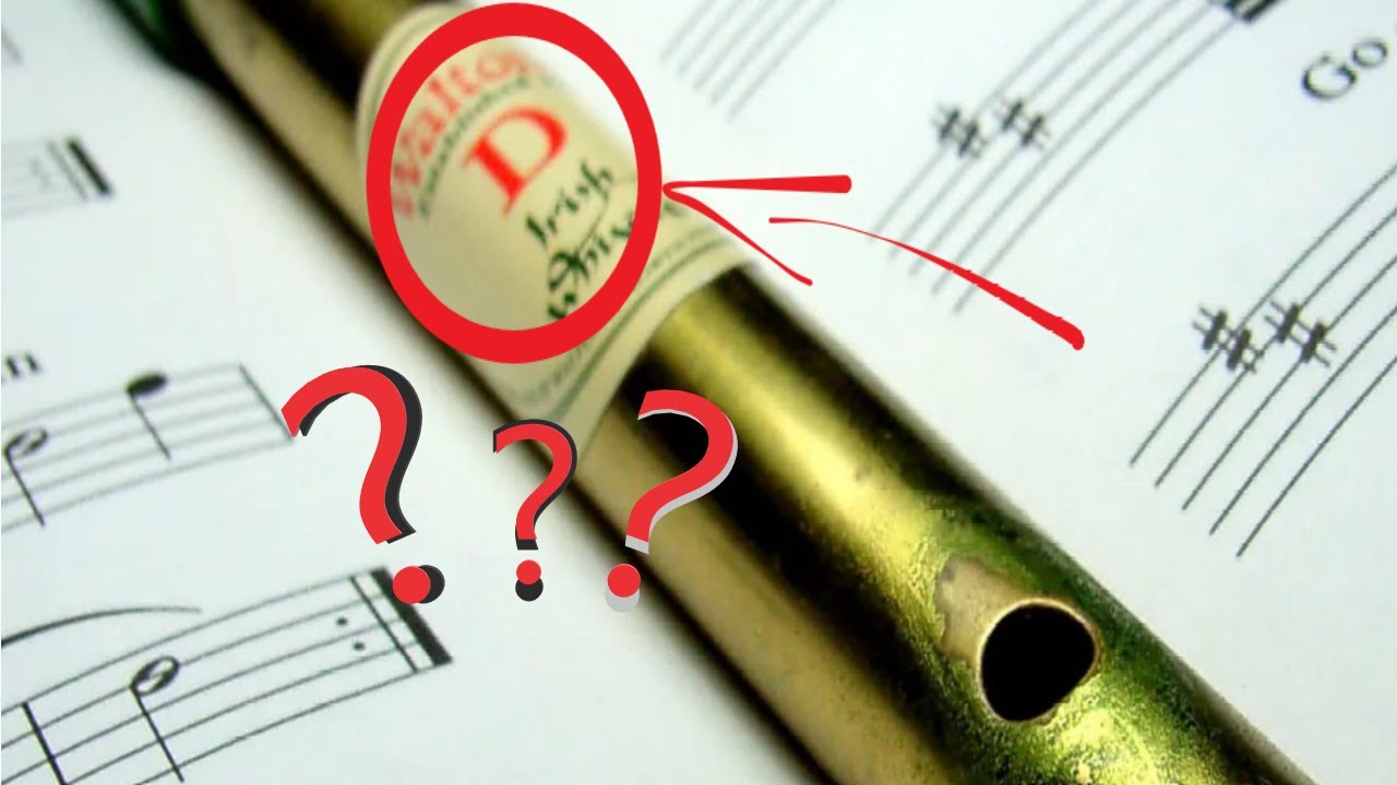 ¿Qué significa las letras D, C, Bb la flauta Whistle?