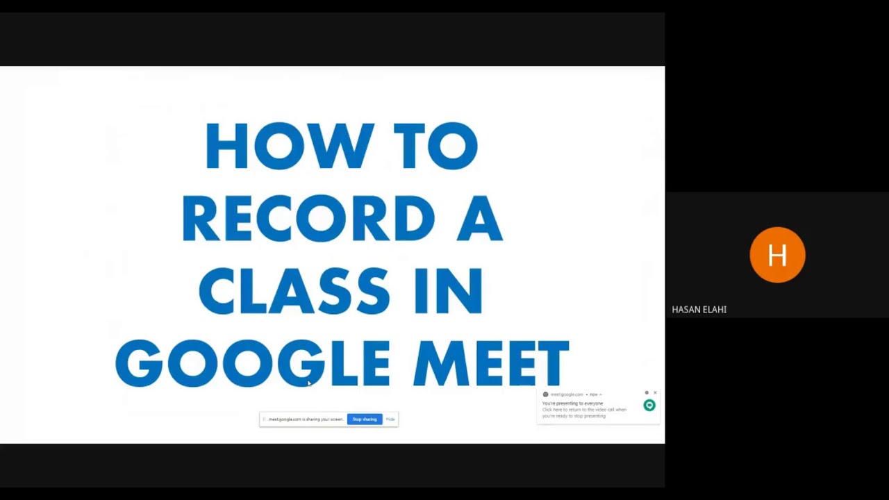 How To Record & Share Class In Google Meet (Classroom) & New Features of G Meet & Class Room