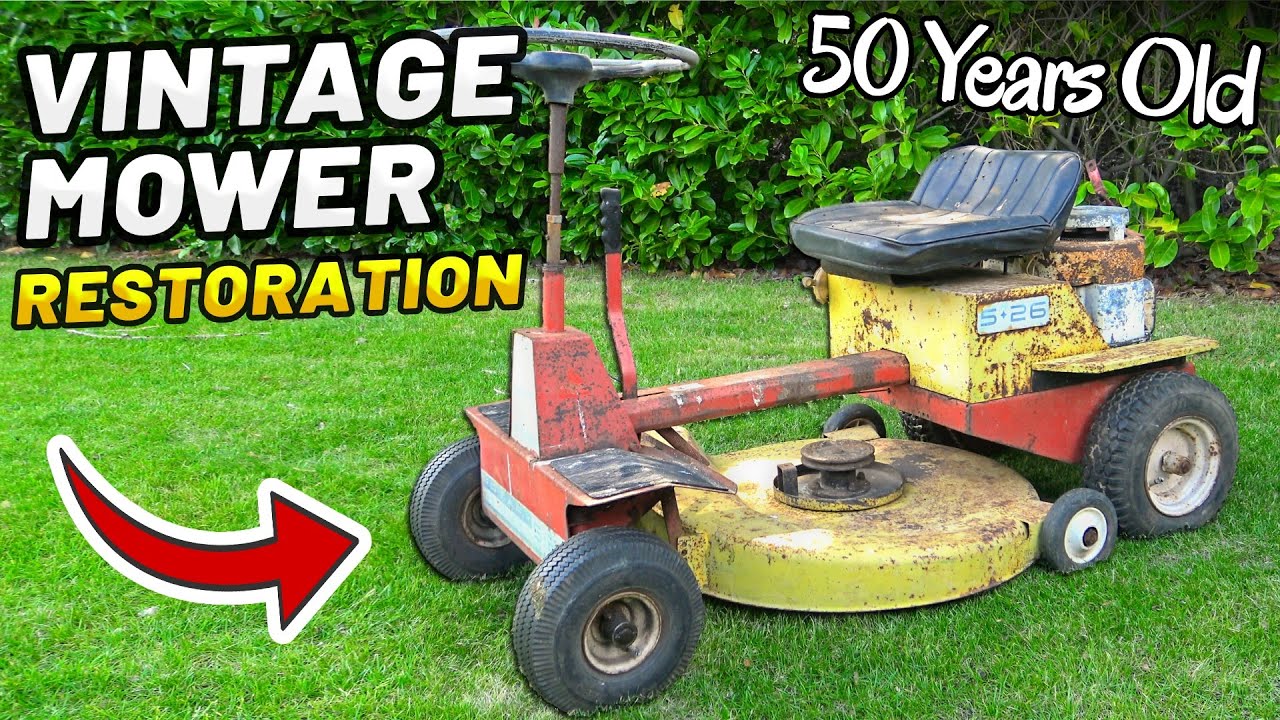 RARE 50 YEAR OLD MINI MOWER RESTORATION