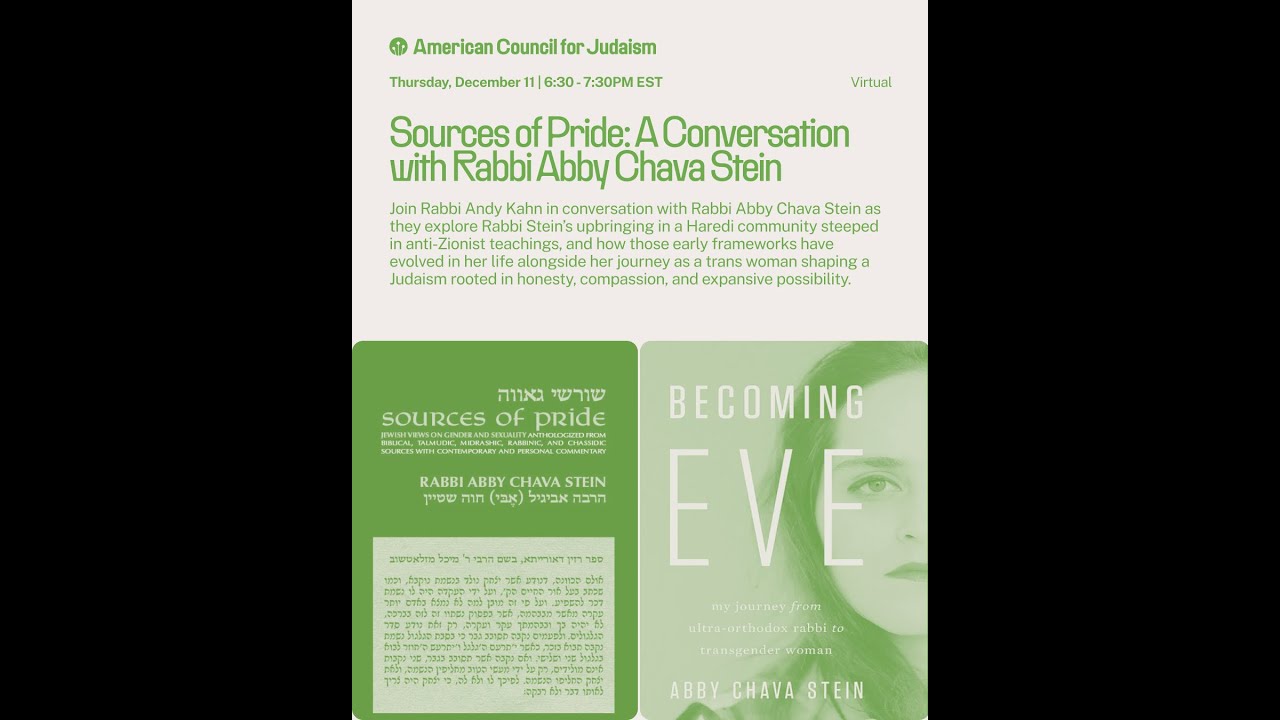 Sources of Pride: A Conversation with Rabbi Abby Stein