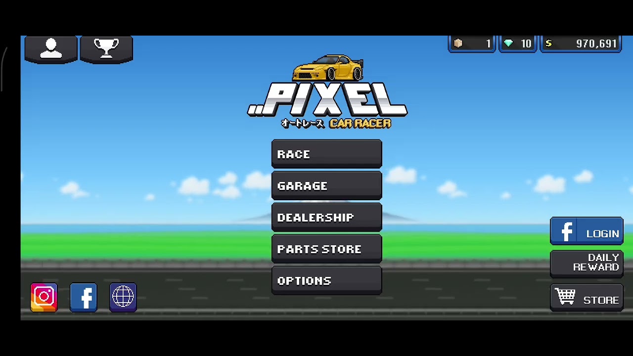Download balik game ini(Pixel Car Racer)