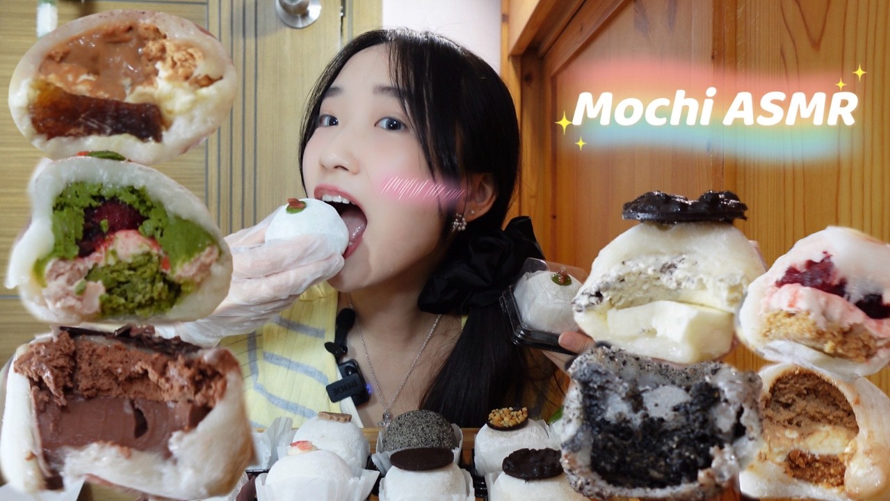 Mochi ASMR🍡｜Daifuku 다이후쿠｜大福麻糬｜Manju 만주 ｜Mukbang｜No Talking