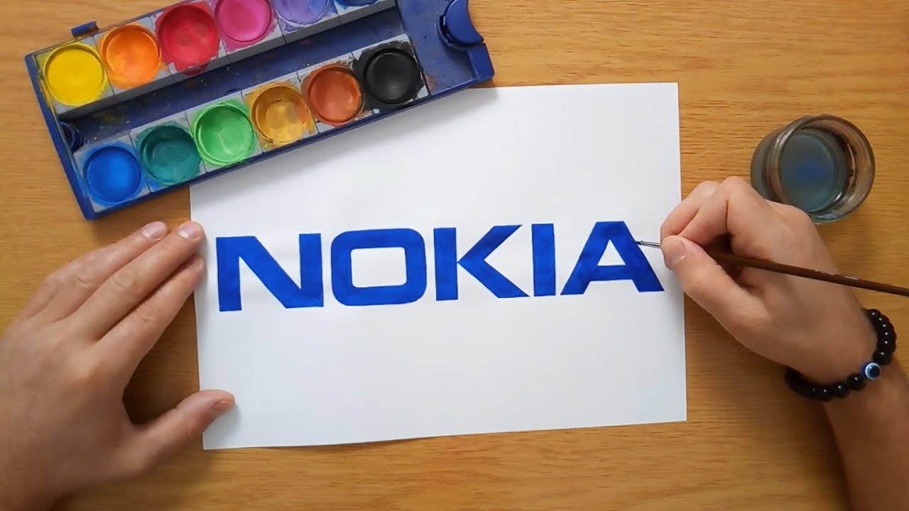 How to draw the NOKIA logo
