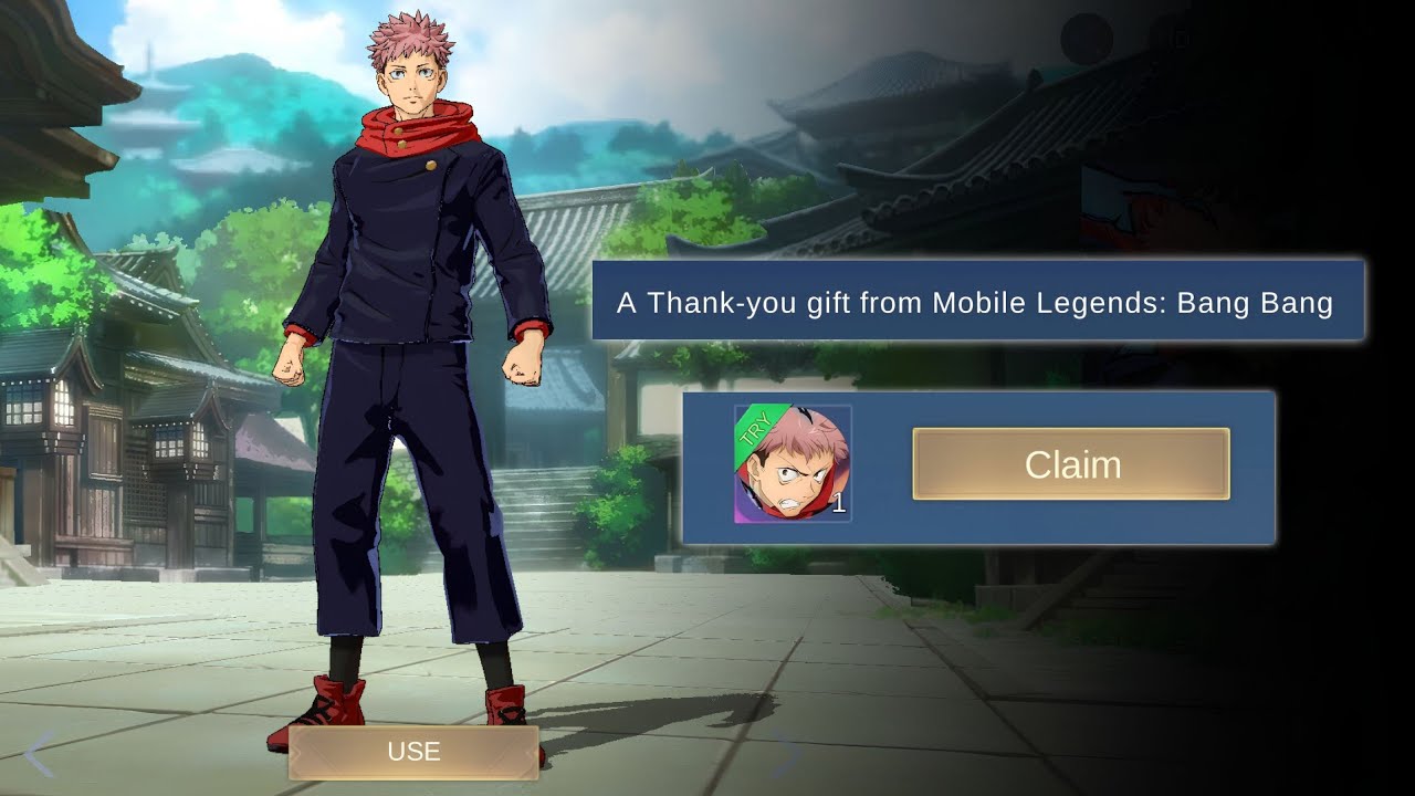 MOONTON THANK YOU FOR THIS YIN NEW SKIN YUJI ITADORI - MLBB