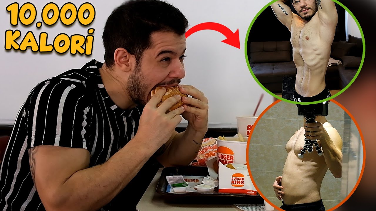 1 GÜNDE 10.000 KALORİ YEME CHALLENGE (HASTANELİK OLDUM)