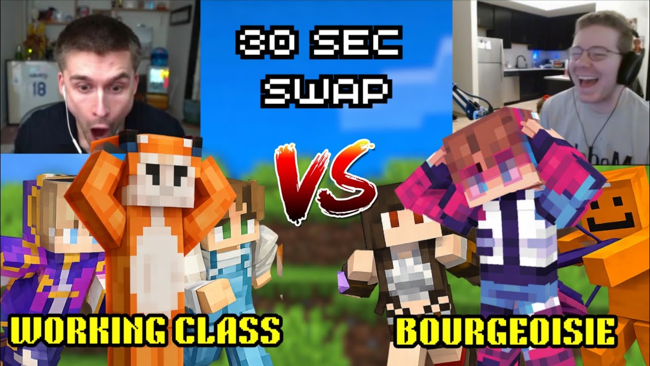 Speedrunning Minecraft, but the Player Swaps Every 30 Seconds (Feinberg pov)