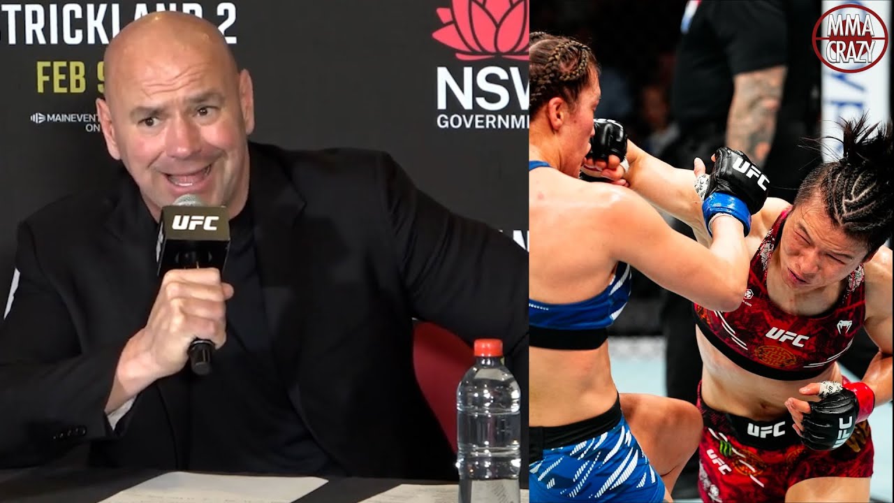 Dana White reacts to Zhang Weili DOMINANT win over Tatiana Suarez at UFC 312
