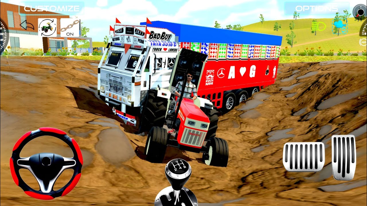 Driving the amazing 12 wheeler truck in heavy off-road