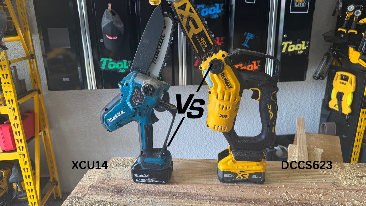 Dewalt Pruning Saw DCCS623 vs Makita XCU14. #landscape #saw #dewalt #makita #toollife