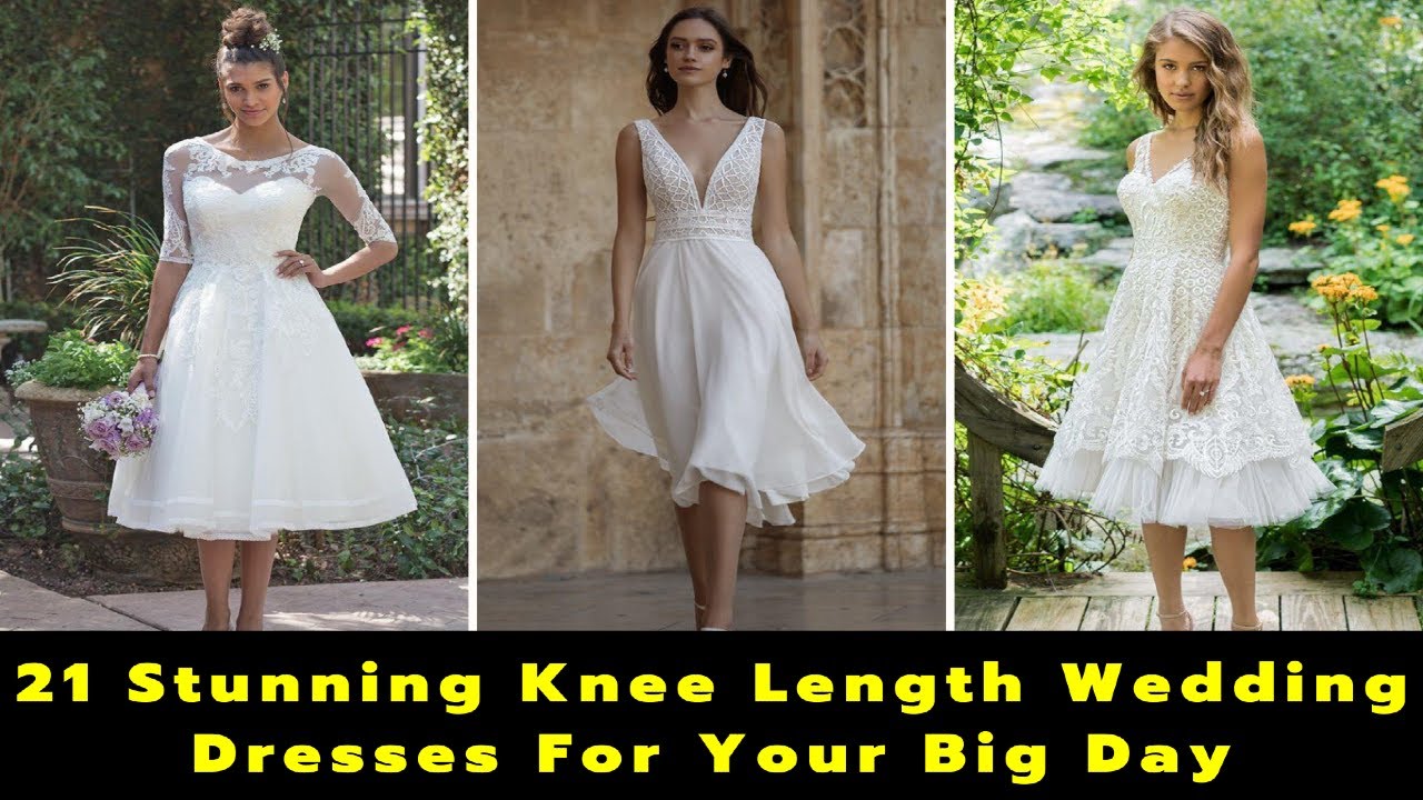 21 Exclusive Knee Length Wedding Dresses | Knee Length Bridal Gowns | What To Wear To a Wedding