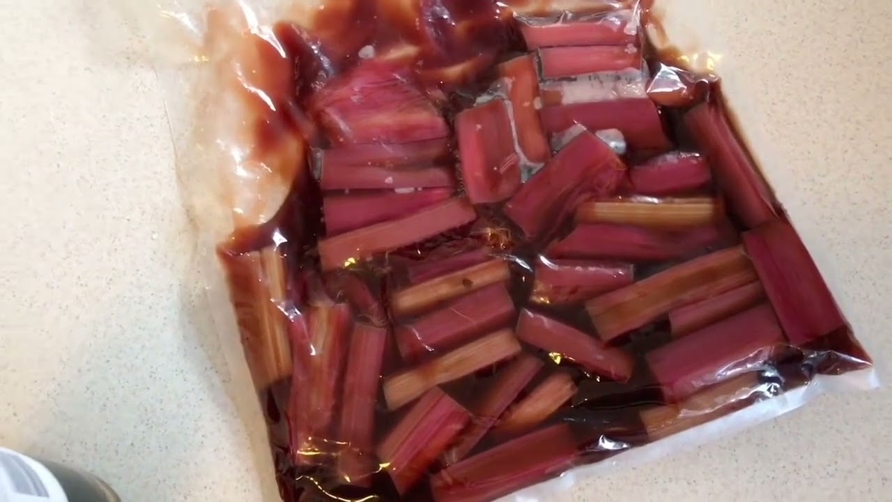 Sous Vide Rhubarb Shrub Infusion by Mark Webb