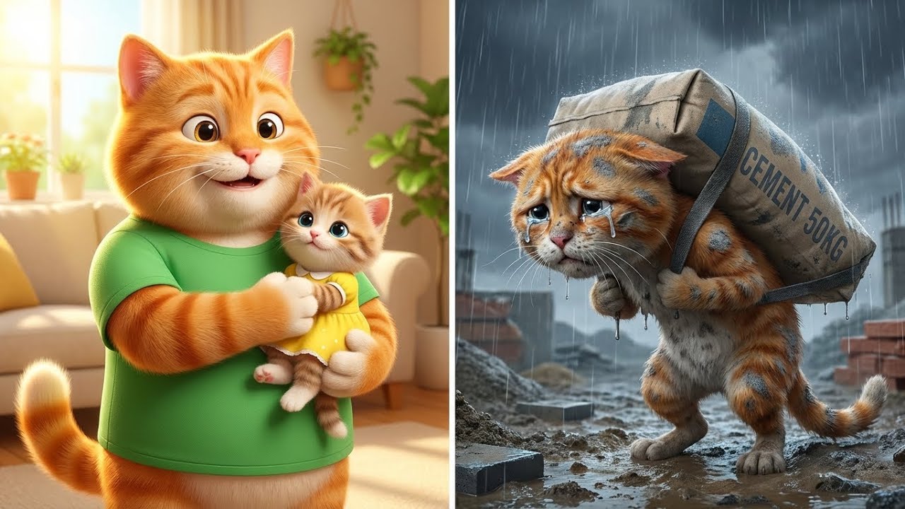 Poor Father Cat Sacrifices Everything To Save His Dying Daughter! | Catomic Fables