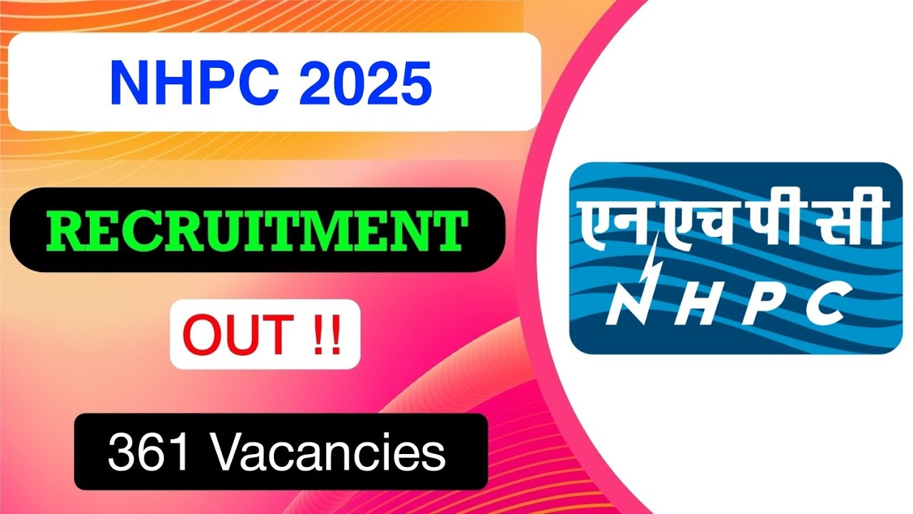 NHPC Recruitment 2025 | Notification Out | Full Explaining in Details | MDE