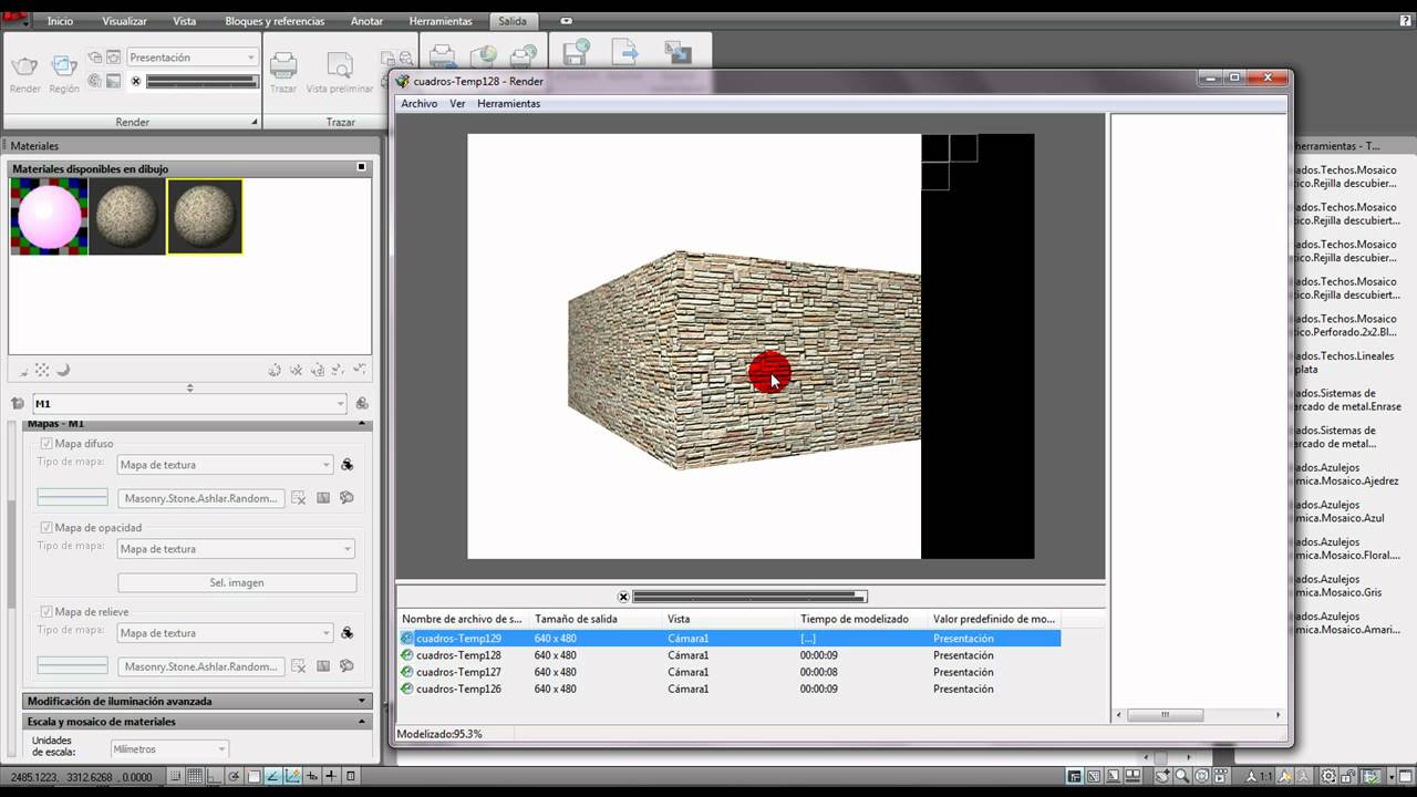 AUTOCAD VIDEO 56 CREAR MATERIALES