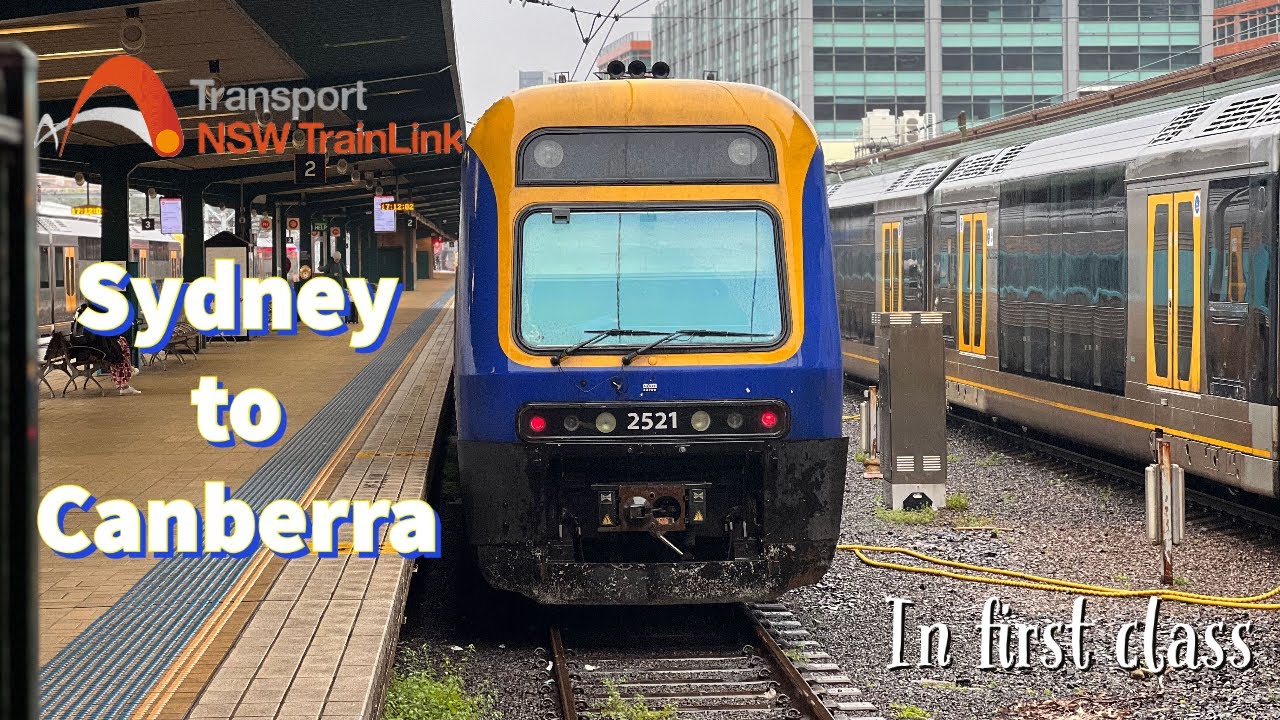 Sydney to Canberra by Train | NSW TrainLink Xplorer Train First Class Review | Full Train Review