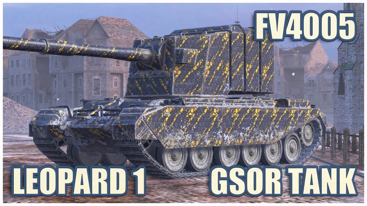 FV4005, GSOR the TANK & Leopard 1 • WoT Blitz Gameplay