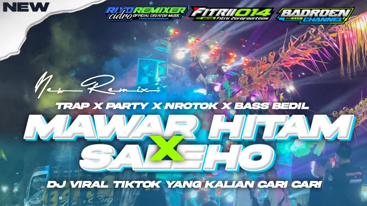 Dj Cek Sound Mawar Hitam Style Trap Party  Midle Nrotok X Bass Bedil | Viral Tiktok 2024