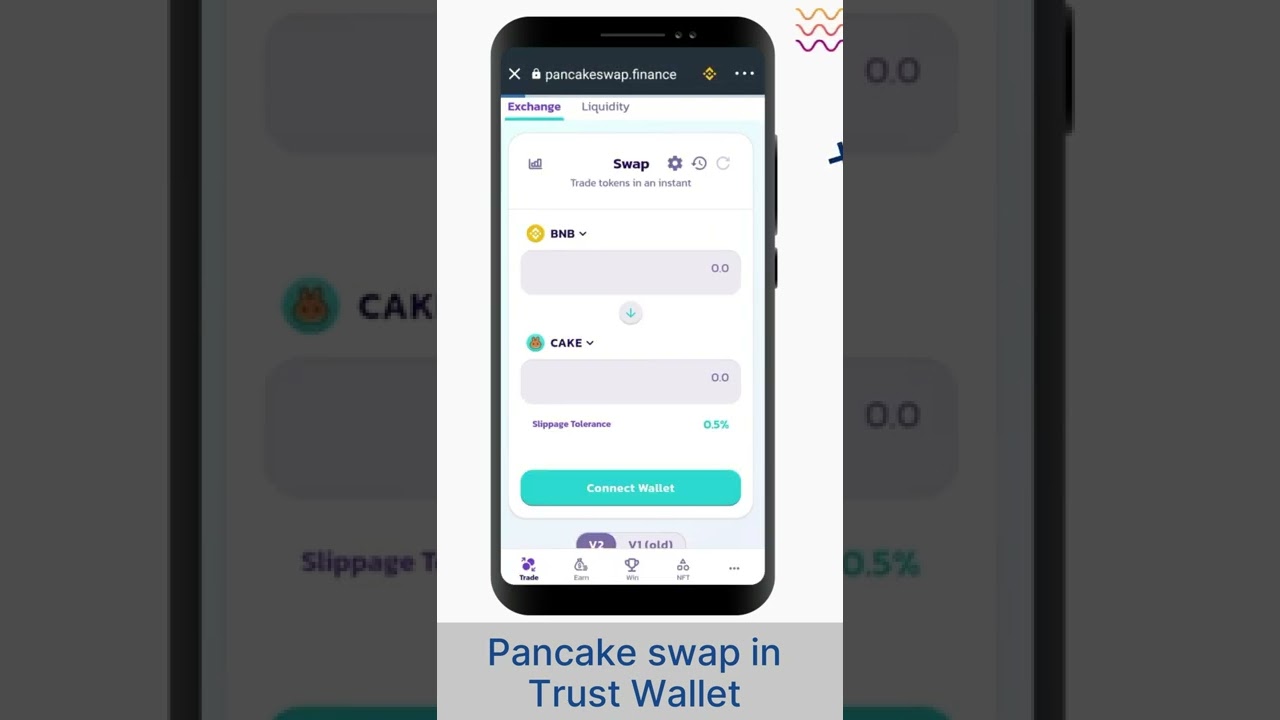 Pancake swap in Trust Wallet