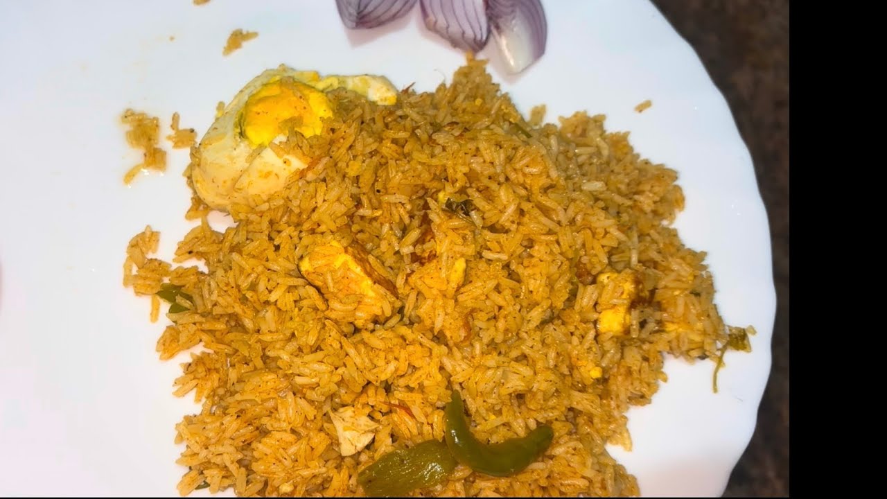 Paneer egg biryani #tasty#comfortfood#trendingreels