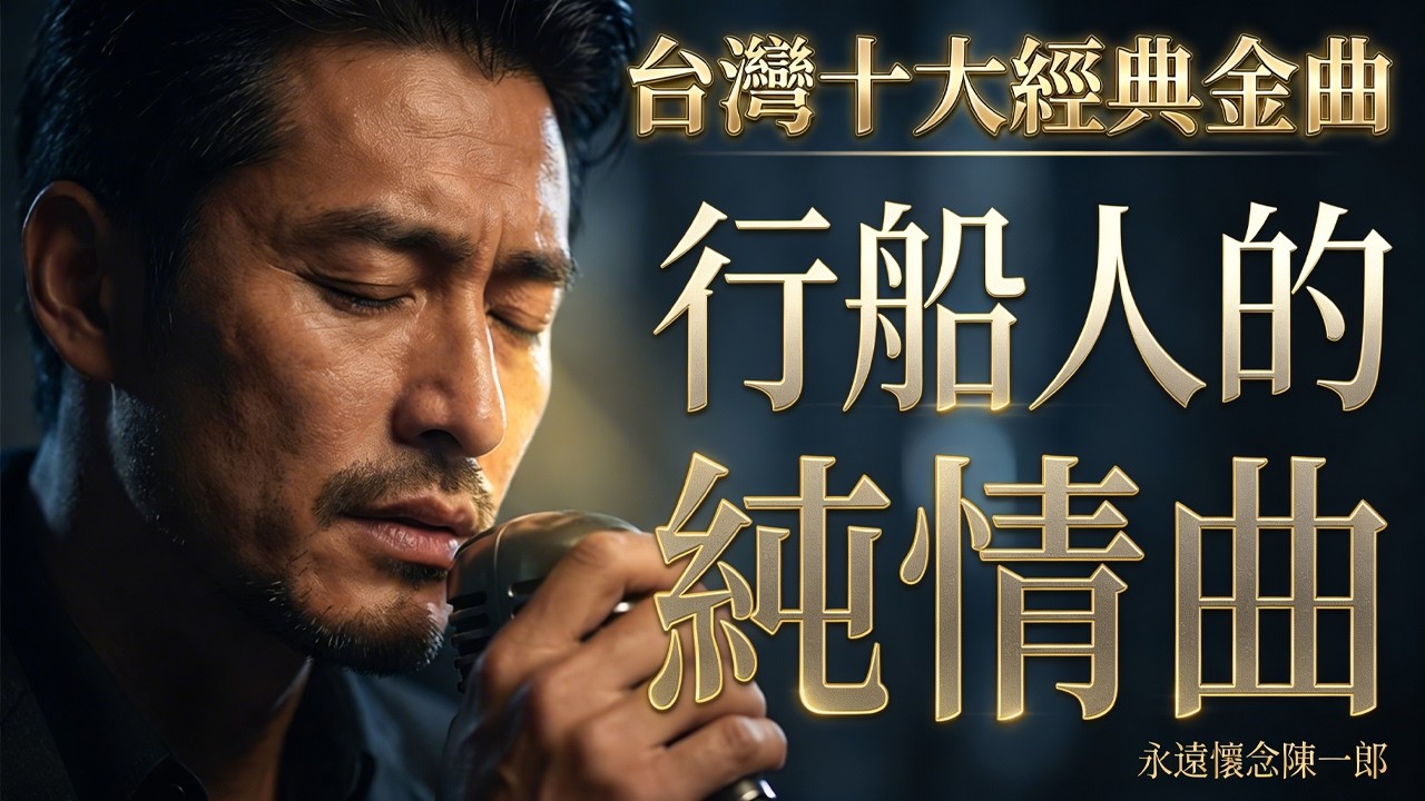 致敬酒國歌王！🔟 首不朽金曲，敬人生的酒與淚   聽懂陳一郎已是滄桑人！【行船人的純情曲, 流浪的歌聲, 夜港邊, 男兒漂泊的心情, 戀歌】【AI重現】Hokkien Golden Hits