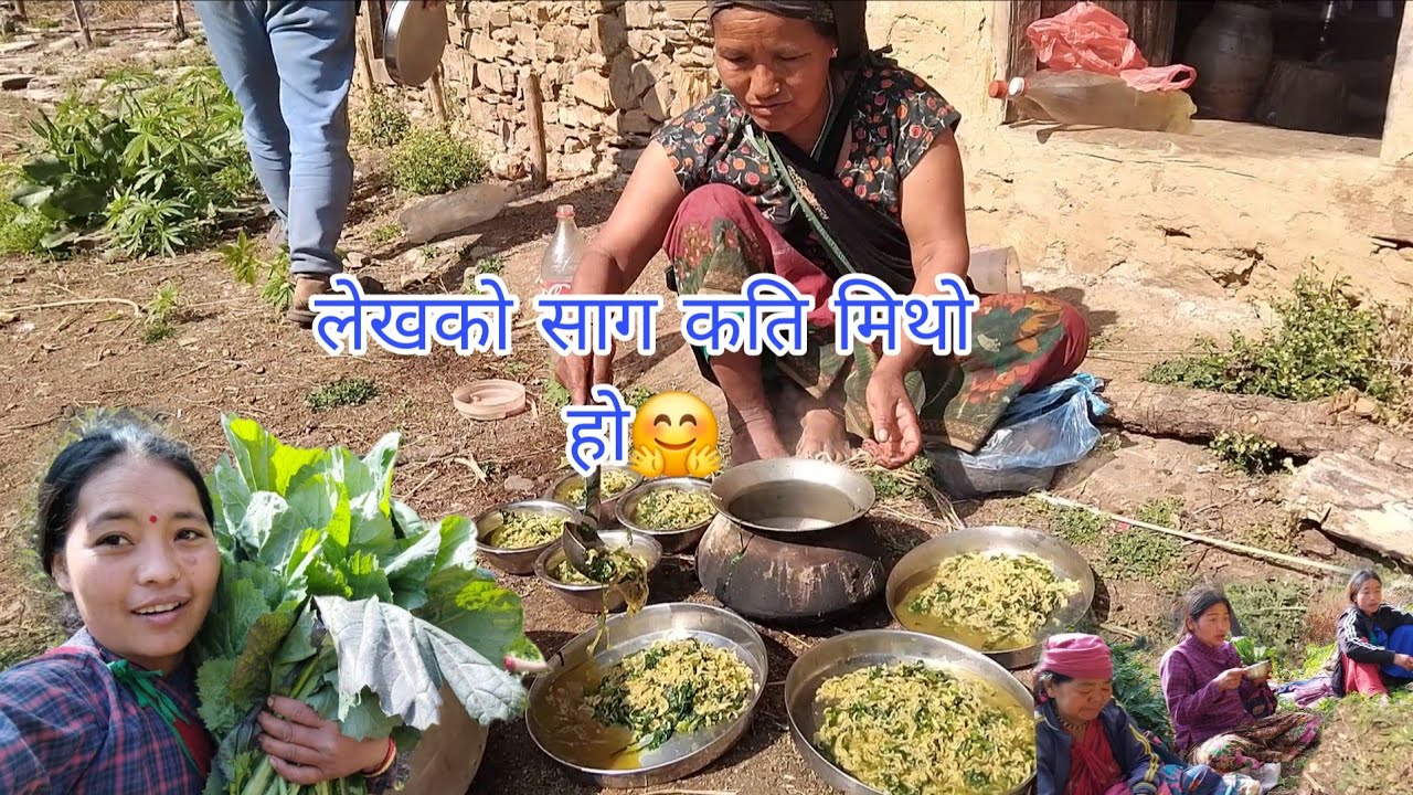 लेखको साग कति मिठो हो!🤗kabitavlogs3..