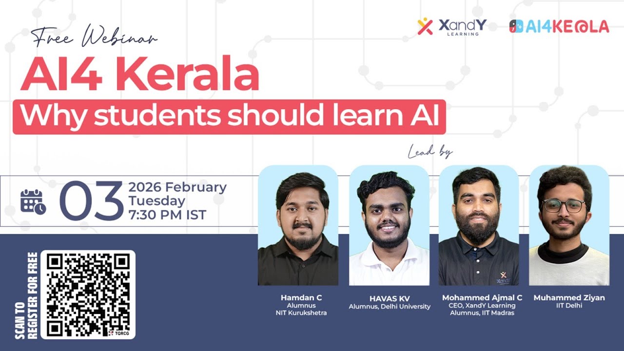 AI4 Kerala: Why AI is the Must-Have Skill for Every Student in 2026  | Exclusive Webinar