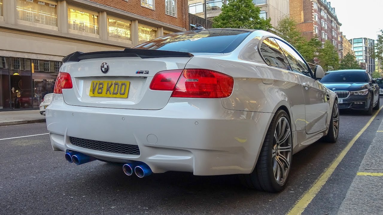 LOUD BMW M3 E92 Coupe Driving Around in London! REVS, Accelerations & More SOUNDS!