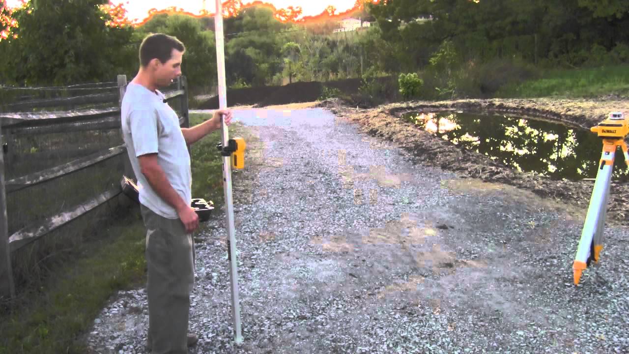 Quick Way to FInd Slope with a Laser Level