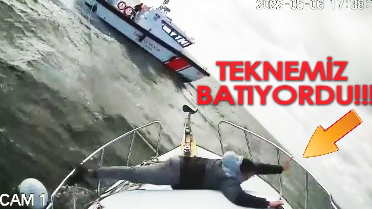 TEKNEMİZ NEREDEYSE BATIYORDU!  Bu Anlar Güvenlik Kamerasında