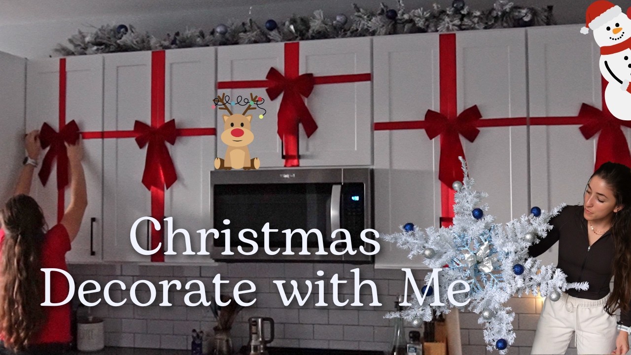 Christmas Decorate with Me 🎀❄️ | + Shopping, DIY Sugar Scrub, and Holiday Snacks