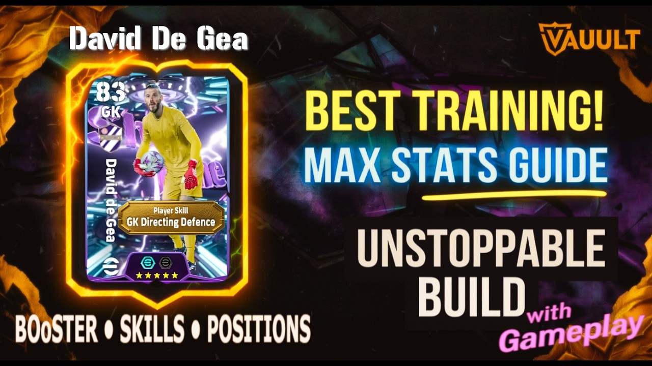 David De Gea Offensive Goalkeeper Training Guide FREE Phase 7 Reward GK Directing Defense Special