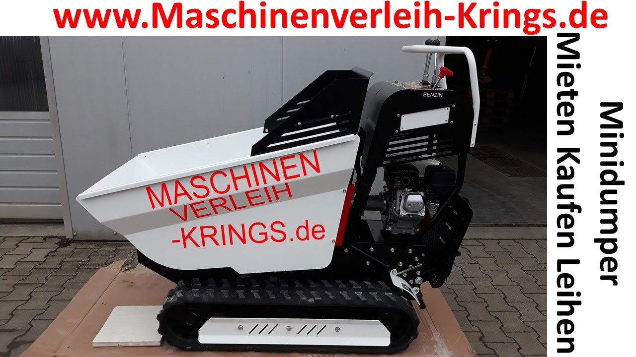 Kettendumper minidumper muldenkipper raupendumper mieten leihen kaufen www.Baggerbu.de Köln Bonn Brü