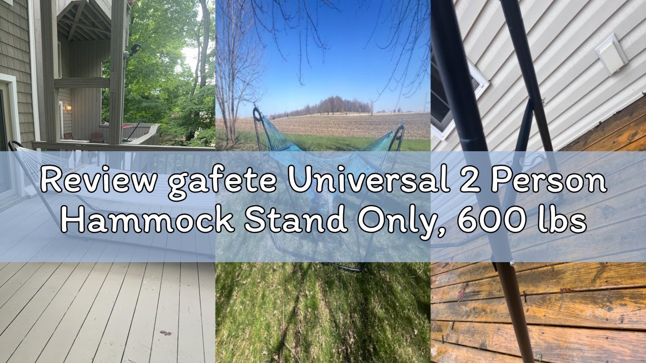 Review gafete Universal 2 Person Hammock Stand Only, 600 lbs Capacity, Adjustable Heavy Duty Powder-
