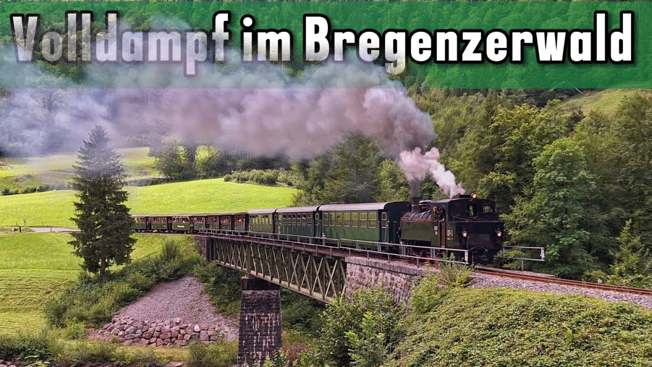 Nostalgie!! Volldampf auf der Wälderbähnle im Bregenzerwald
