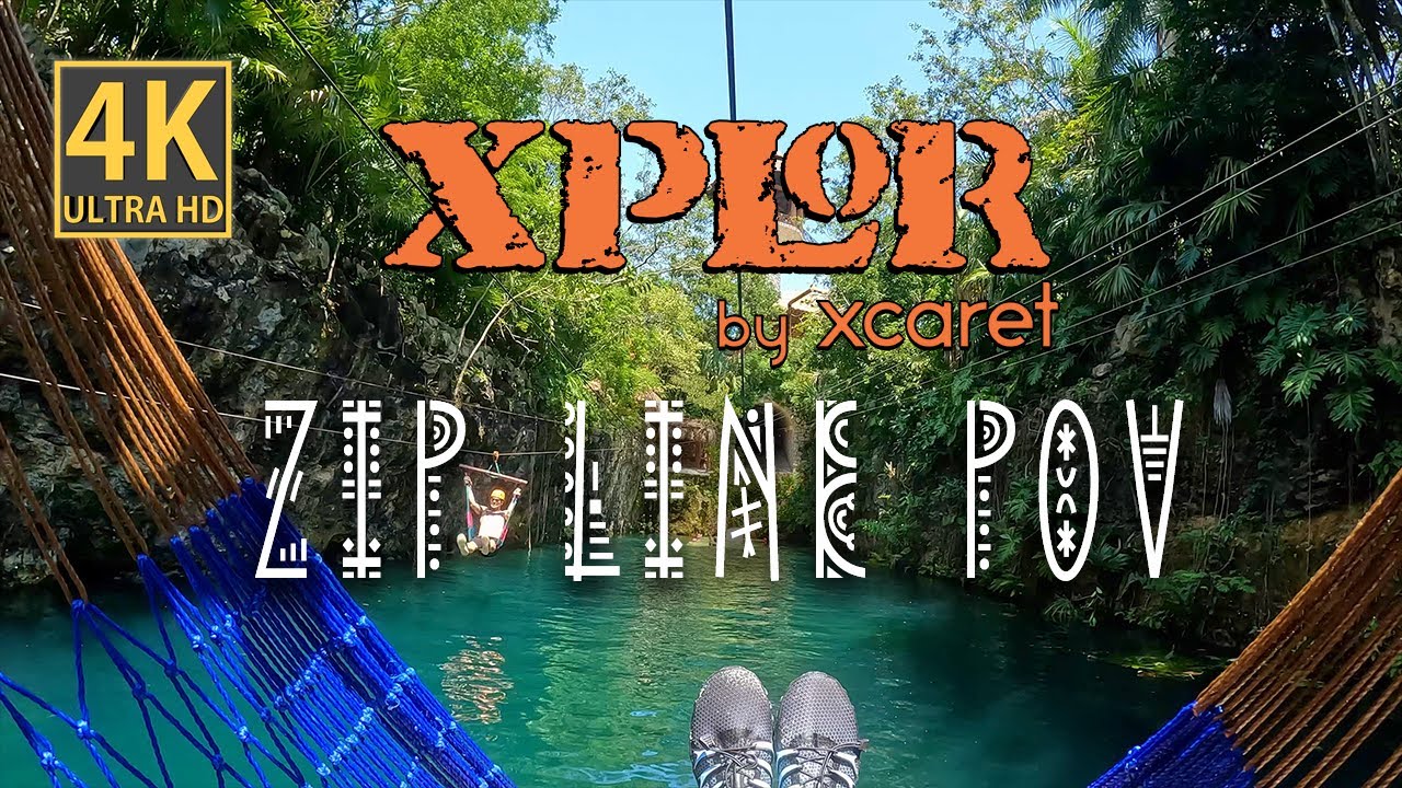 Xplor Xcaret Zip Line Tour POV 4K | Immersive Video | The Many Adventures of Alan & Judie