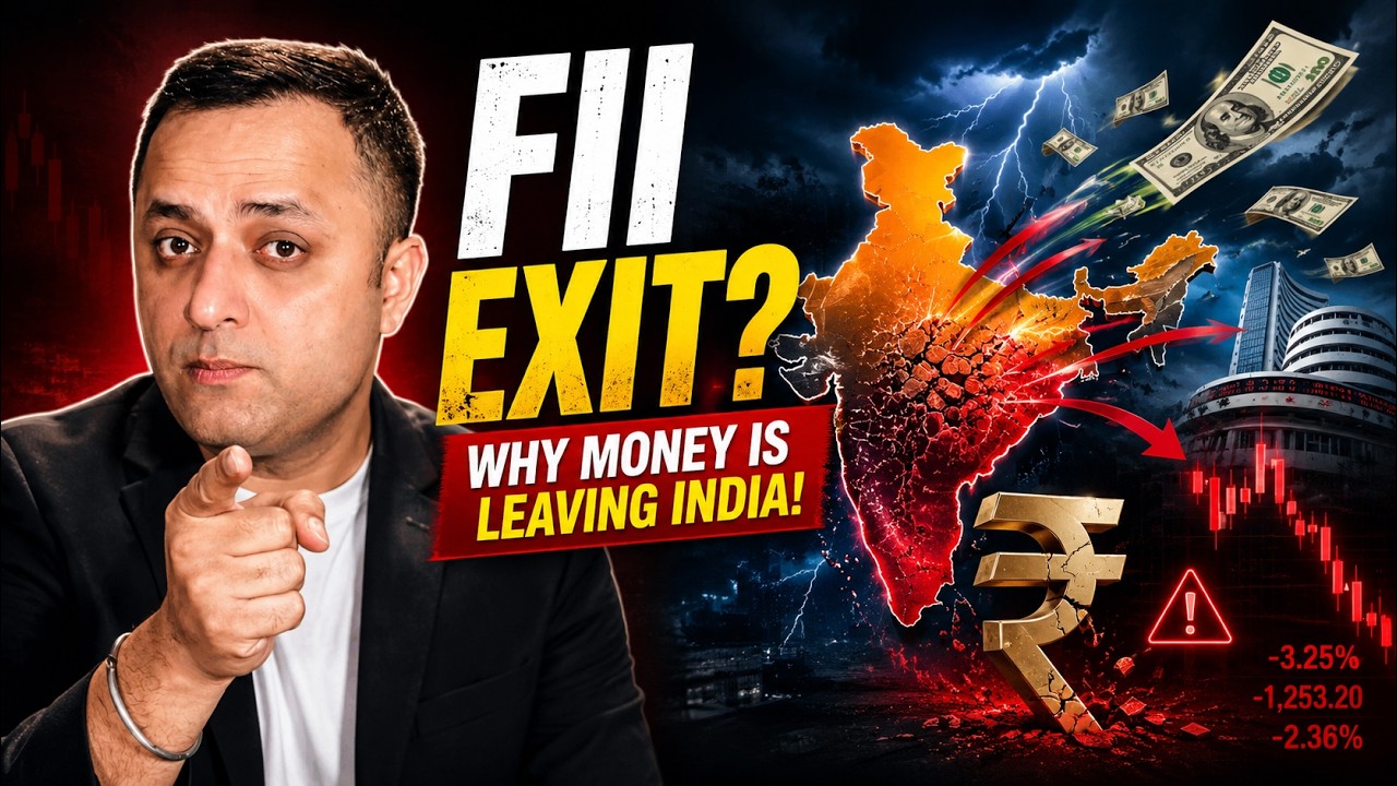 EXPOSED: India से पैसा क्यों भाग रहा है? | FII Selling का सच | Capital Outflow 2024-26
